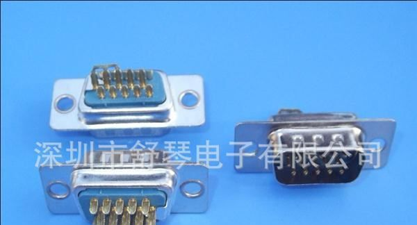 VGA HDB15P公头(6.7.8)短路空9 插头/连接器