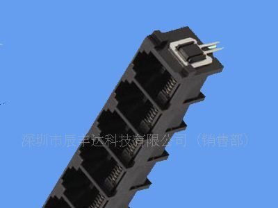 RJ11  1*6带鱼叉全塑网络连接器