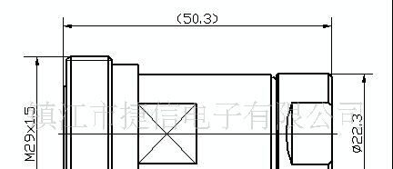 DIN(7/16 L29)-K1/2射频连接器  DF-1/2