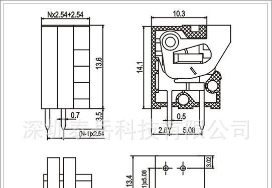 141V免螺丝、弹簧式接线端子、福建江苏接线端子台