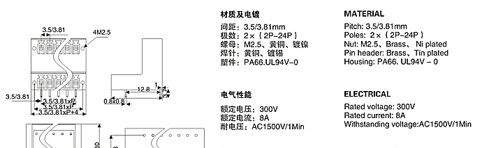 供应威德米勒2EDGRTM-3.5/3.81插拔式接线端子台