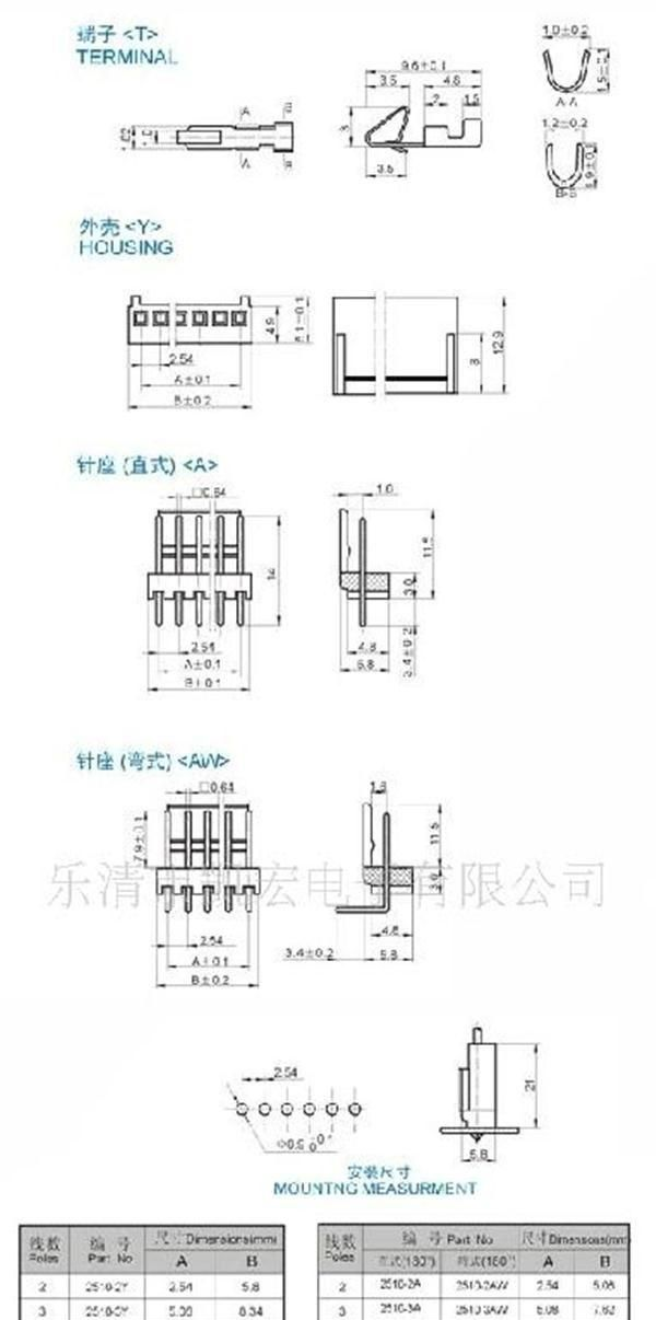 供应连接器端子-2510