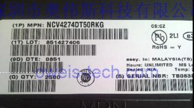 优势供应 NCV4274 400毫安2％和4％的电压调节器-安森美半导体