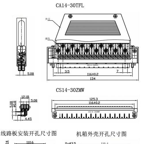 供应CS14-30TFL/ZMW型矩形连接器