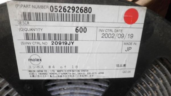 现货供应 molex 连接器 SCSI 贴片 型号0526292680