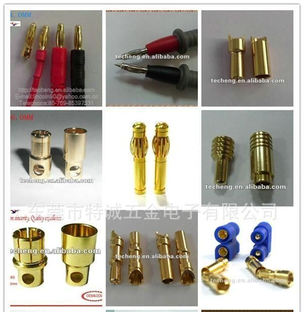 香蕉插头连接器 2.0mm,4.0mm,5.5mm,8.0mm 航模 车模 香蕉连接器