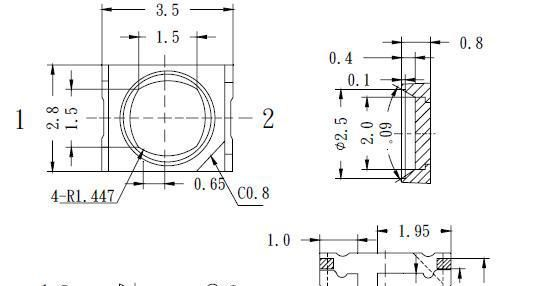 0.5W SMD 3528 LED 高亮 暖白 自然白 正白 冷白