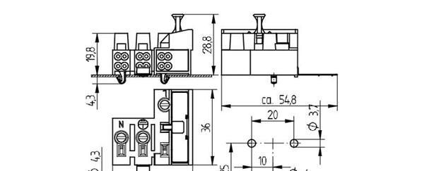 供应BJB：49.152.3003.51--3位欧规带保险丝接线端子台
