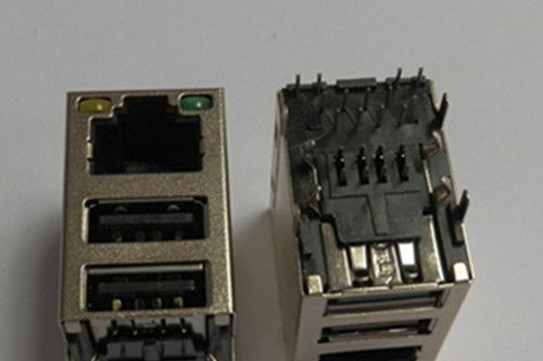 RJ45+USB带滤波器(图）