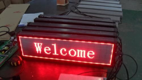 P4室内车载屏 单红LED走字屏 双行八字LED跑马灯