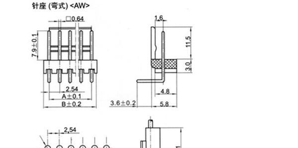 厂家直销连接器 2510-2.54mm间距条形连接器 接插件