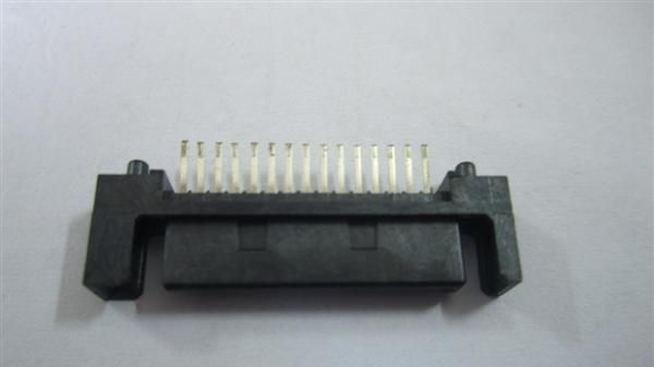 厂家供应SATA15P公座焊线式连接器