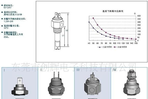 发动机温度专感器（双端子）