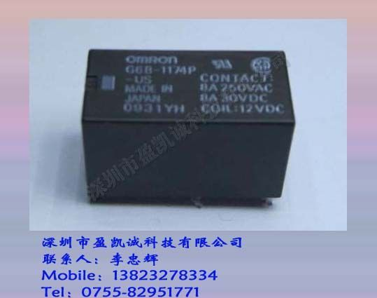 继电器G6B-1174P-US-12VDC欧姆龙华南区代理