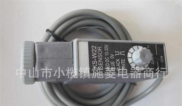 供应侨光电子色标传感器KS-W22感应红光，绿光
