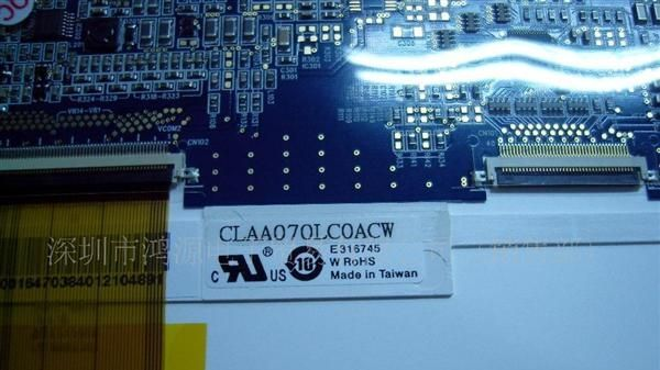 供应CLAA070LC0ACW中华映管7寸数字屏