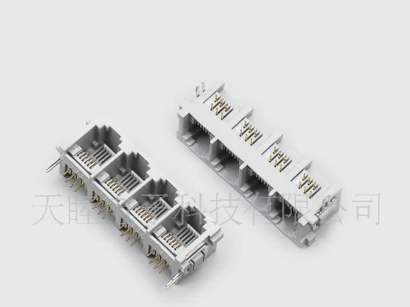 供应RJ12-TM55D1*4-66带铁脚(图)