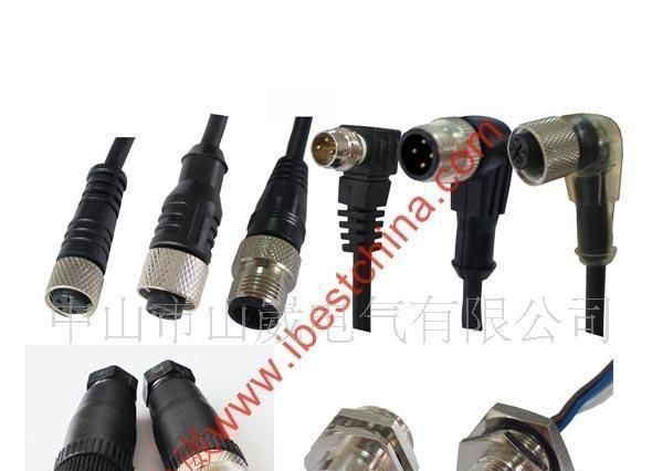 【IBEST, 山崴厂家】M12 8芯插头线、电缆型8芯连接器