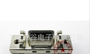 SCSI连接器CN型14母头插座 14芯180度直插座SCSI14Pin 180度直插