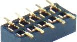 0.8mm 塑高3.1mm  双排 SMT排母,  (可带柱及夹持盖）精密排母