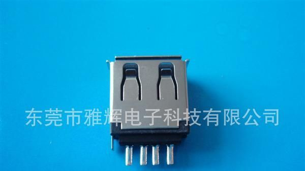 USB AF 180度焊线/连接器    USB AF焊线180度