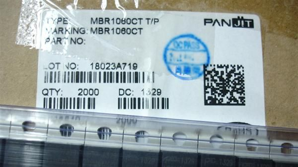 【诺信源】MBR1060CT 肖特基二极管Schottky供应代理强茂PANJIT