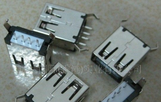 USB2.0/3.0公母连接器插座，层板，焊线式，无卷边，TF/SD卡座