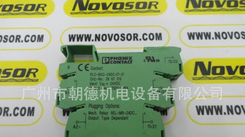 SOCKET:PLC-BSC-24DC/21-21 24VDC   PHOENIX CONTACT 