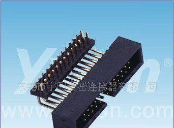 1.27mm 简牛90度 加排针塑胶 配IDC