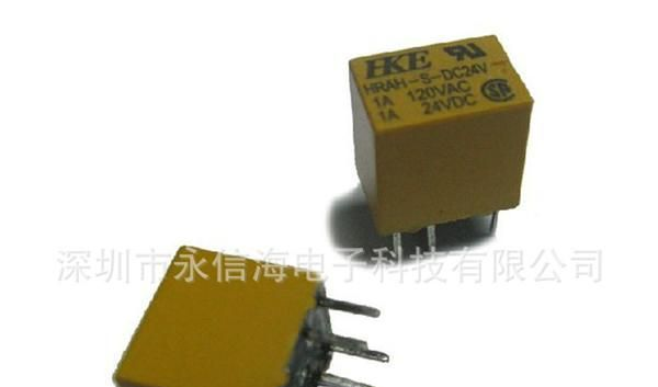 微型继电器HRAH-S-24V DIP6 1A  替玳G5V-1 23F