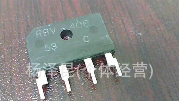 供应进口拆机整流桥堆RBV406扁桥