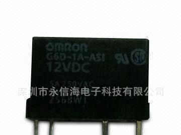 欧姆龙继电器G6D-1A-ASI-DC12V，原装新货