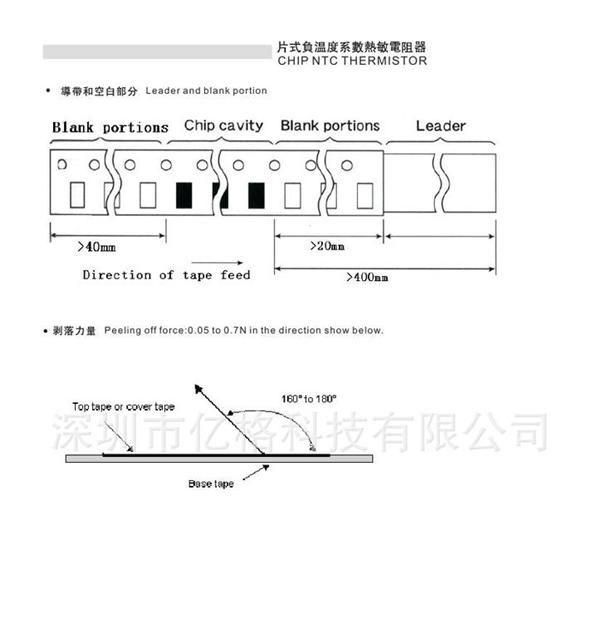 长期供应贴片热敏电阻0603全系列