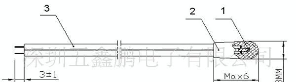 （厂家）用于电池组负温度系数带线NTC温度传感器