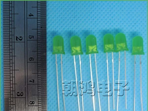5MM 绿发绿，白发绿，LED发光二极管，绿光指示灯，高亮绿色