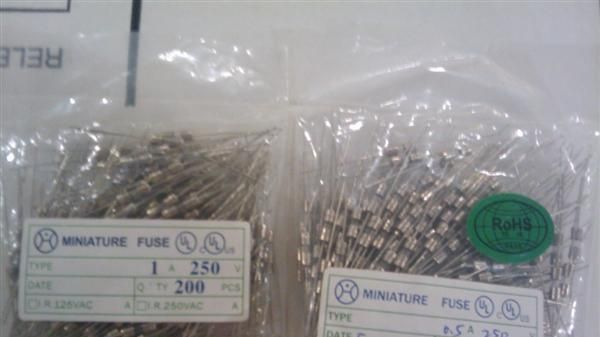 厂家直销 微型玻璃保险管 0.5A 3*10 250V 可供样品