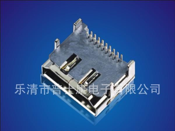 HDMI插针式插座-双排针，HDMI连接器