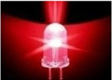 LED发光二极管，8MM发红光，125/K
