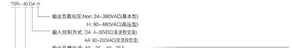 TSR-10AA 25AA 40AA 50AA 60AA 75AA阳明三相固态继电器(非高压)