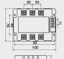 阳明三相高压型固态继电器TSR-10DA-H 25DA 40DA 50DA 60DA 75DA
