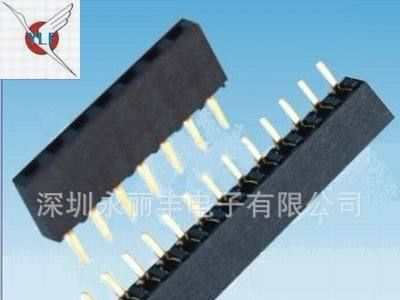 2.0mm 塑高4.3 单排180度排母