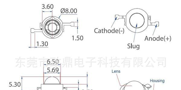致鼎ALLLIGHT-1w大功率白光 大功率led型号AL-H1W33NWW/61-ES45Z
