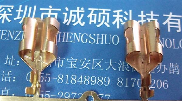 生产直锁电热管插簧端子 电热管端子