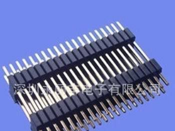 1.27X2.54mm 双排 双塑 直插排针
