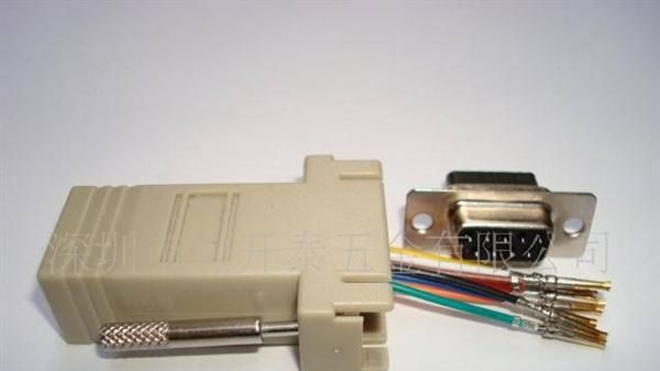 RJ45 9Pin 公母适配器