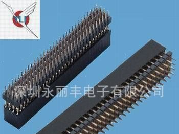 2.0mm 塑高6.35mm  三、四排 180度 DIP 排母（可选加塑胶）