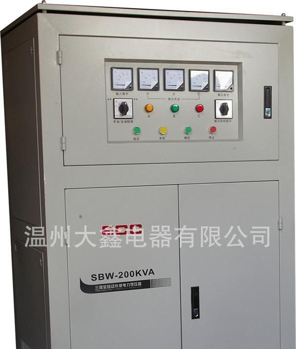 浙江SBW-200KVA三相大功率补偿电力稳压器足功率、体积小、美观