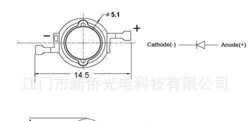 厂家供应 1W大功率led 黄光led led发光二极管 江门led厂家
