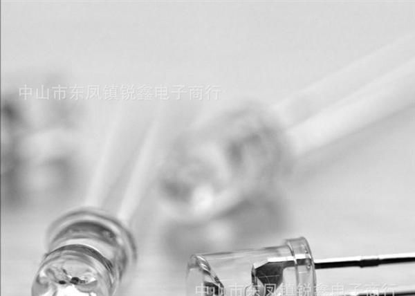 【厂家直销】5mm内凹白发蓝光 LED发光二极管 灯饰专用