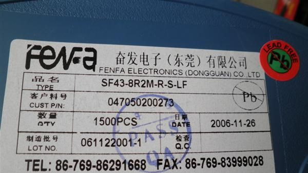 现货供应 Feva 连接器 型号SF43-8R2M-R-S-LF